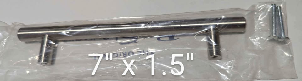 Brushed Nickel Cabinet Pulls.