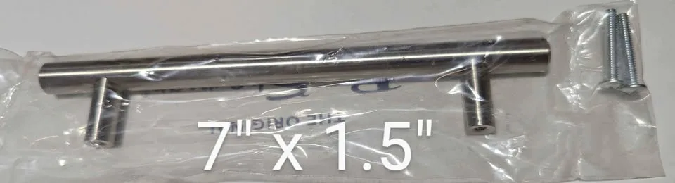 Brushed Nickel Cabinet Pulls.