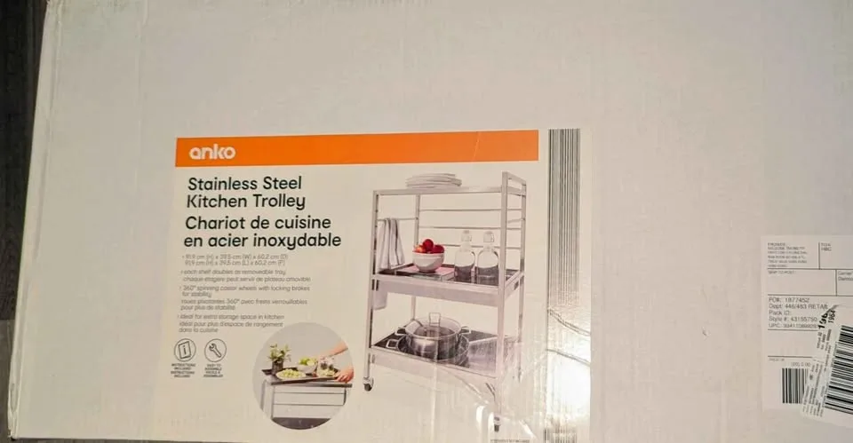 Stainless steel Kitchen trolley image indicator(2)
