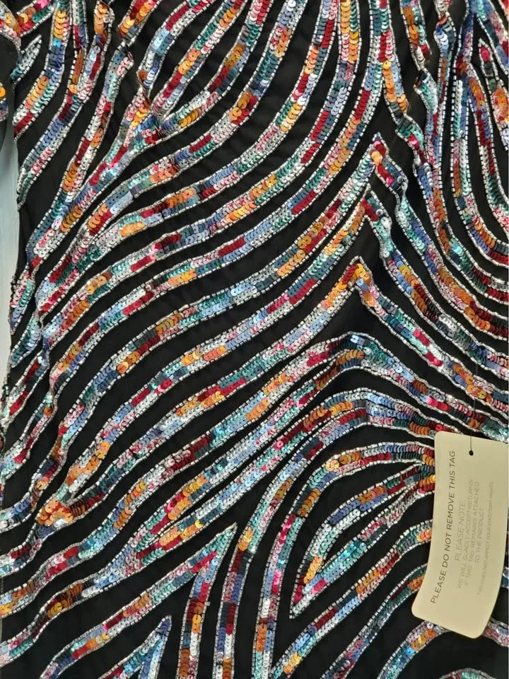 Brand New Aidan Mattox Sequined dress image indicator(3)