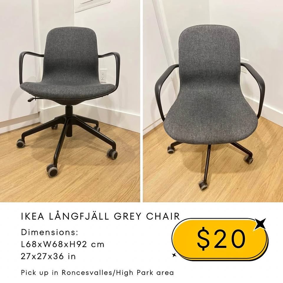 IKEA Langfjall grey chair