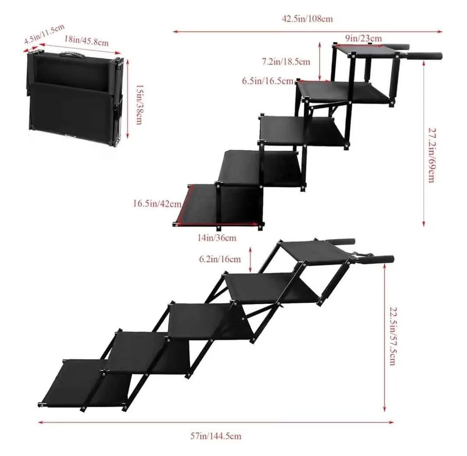 Brand New Folding Dog Steps for Car, Truck, etc image indicator(2)