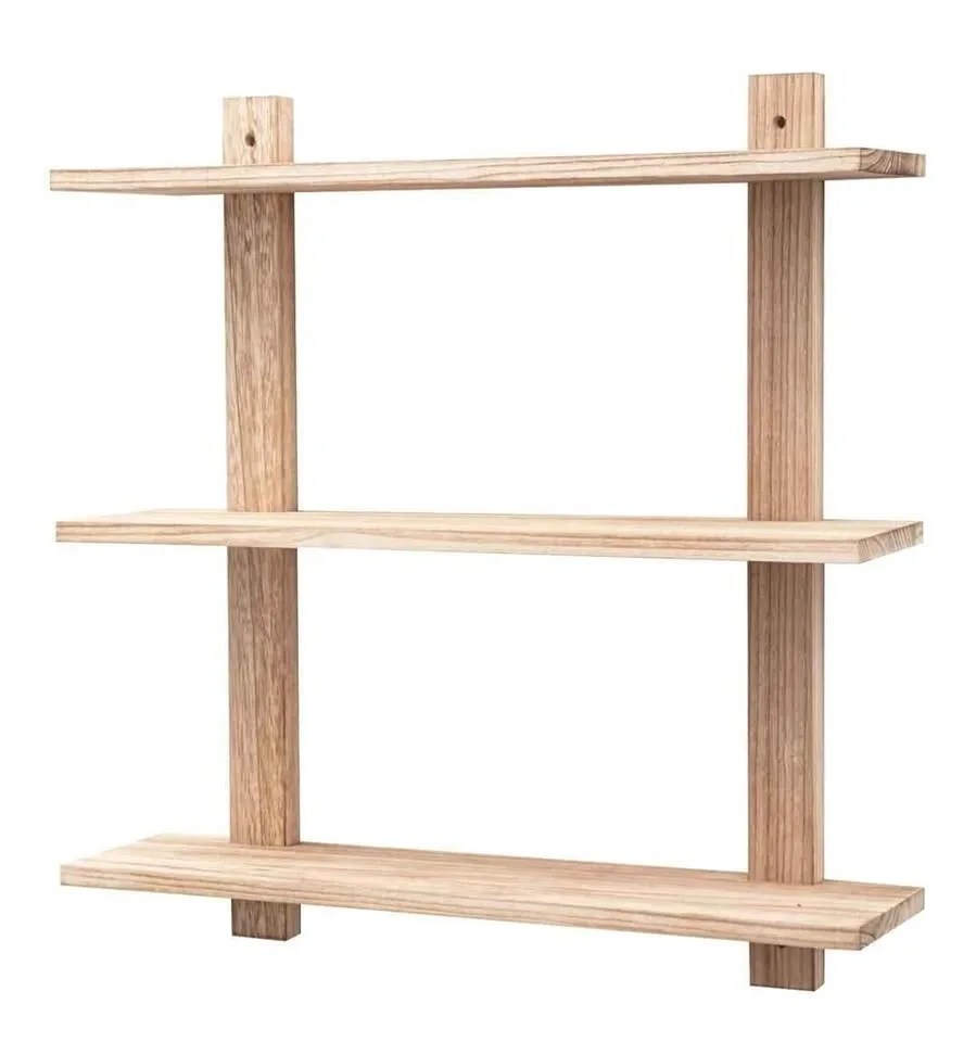 Brand New Solid Wood 3-Tier Wall Shelf image indicator(2)