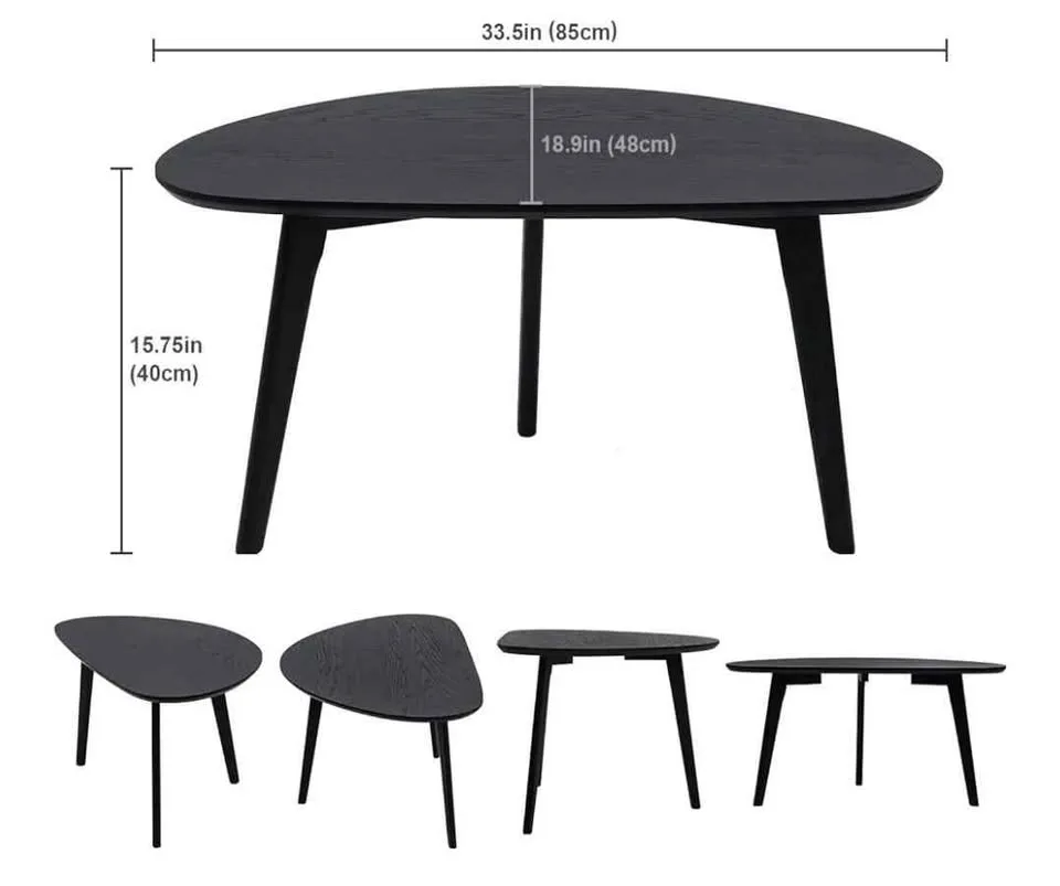 Brand New Wooden MCM Style Coffee Table image indicator(3)