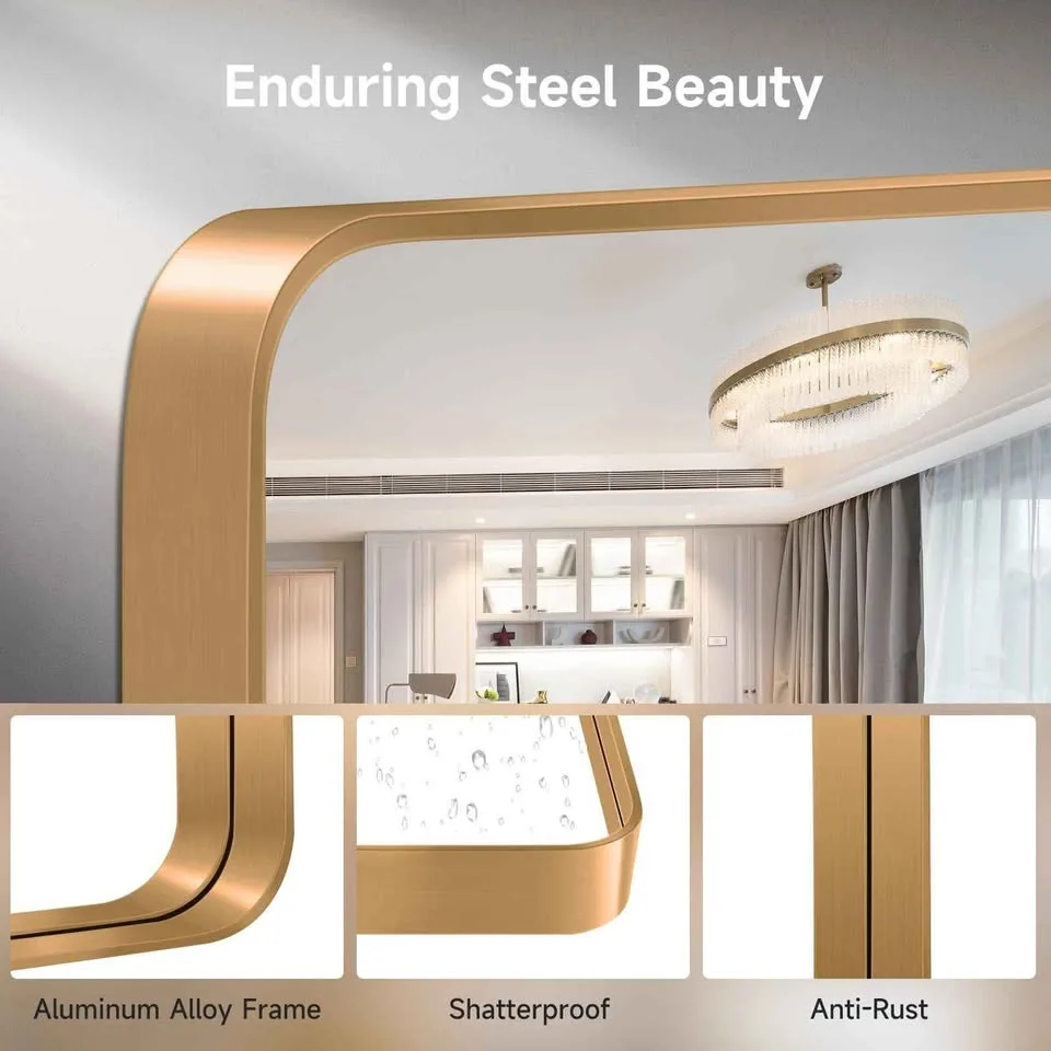 Brand New 24" x 36" Gold Rectangular Mirror - 2 Available image indicator(2)