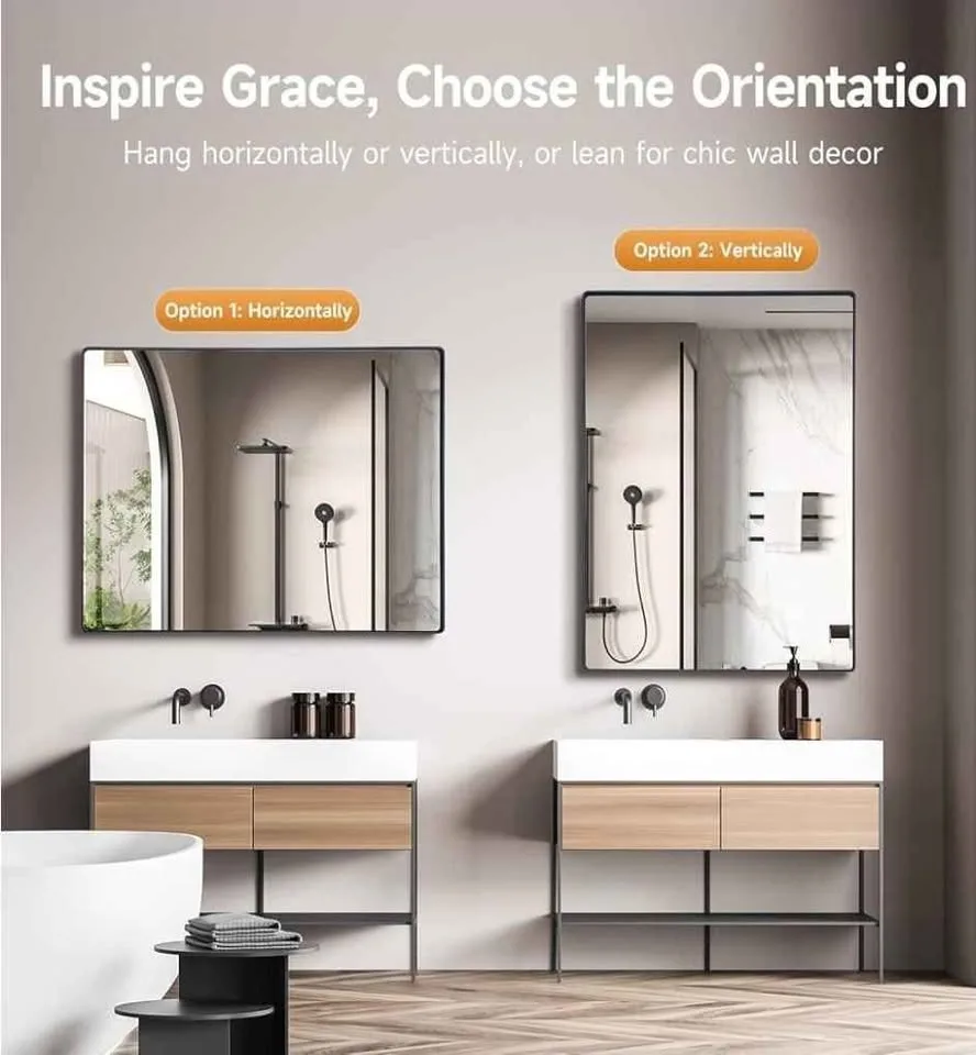 Brand New 24" x 36" Gold Rectangular Mirror - 2 Available image indicator(3)