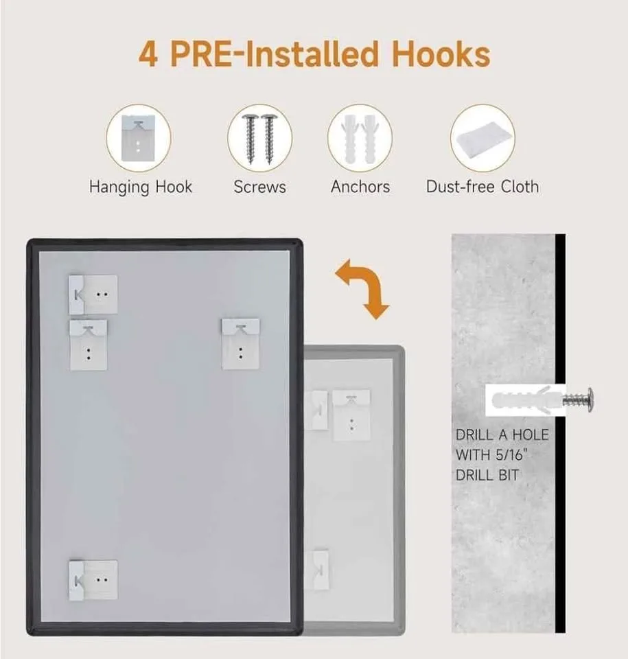 Brand New 24" x 36" Gold Rectangular Mirror - 2 Available image indicator(4)