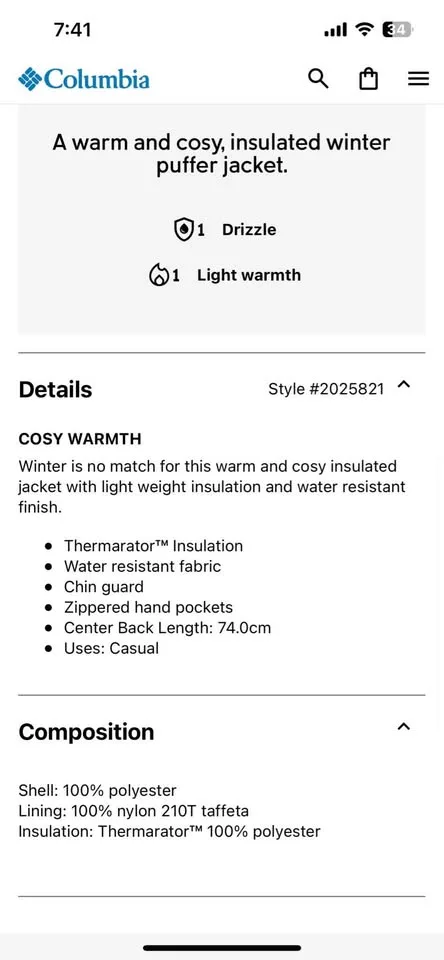 Men’s Columbia Jacket image indicator(7)