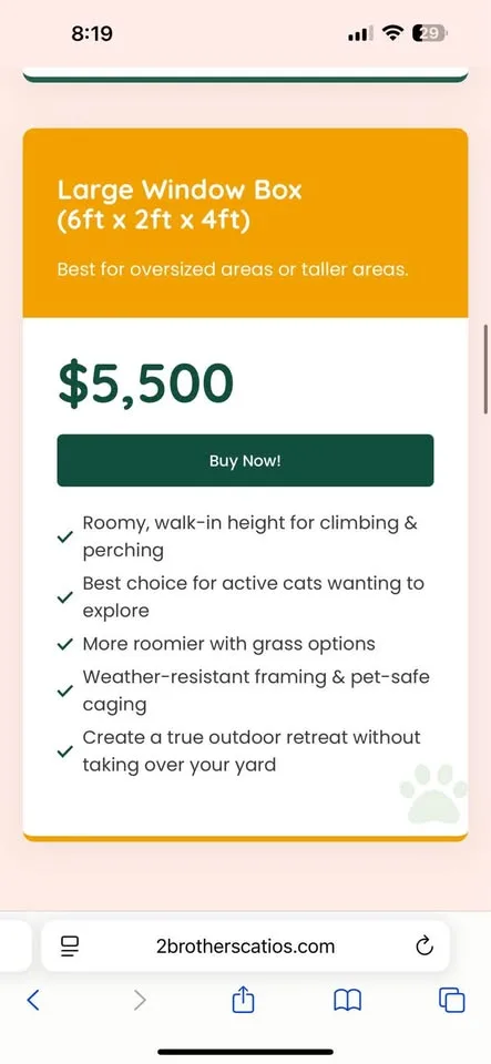 🐾 Luxury Outdoor Catios – Handcrafted Towers & Window Boxes image indicator(7)