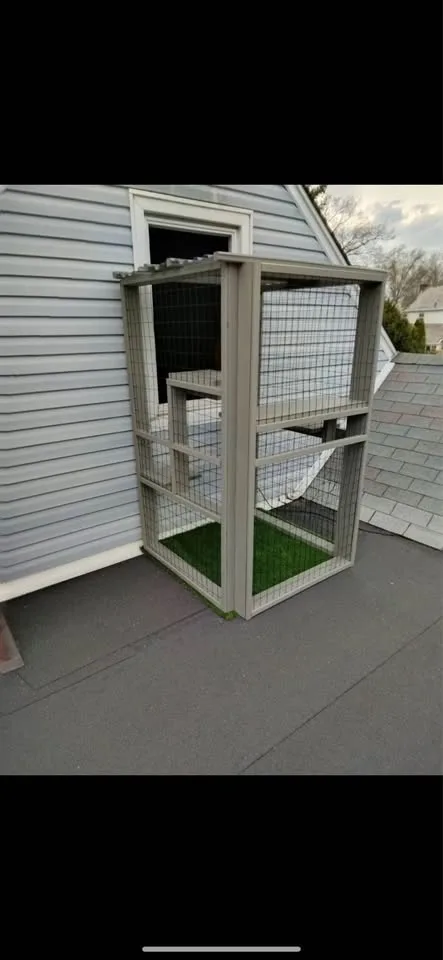 🐱 Cat Window Box + Cat Tower – Safe Outdoor Play Area image indicator(6)