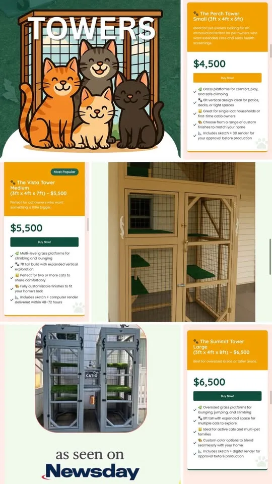 Cat 🐱 Catio Towers $5,500! image indicator(3)