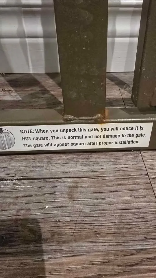 Baby or Pet gate metal image indicator(5)