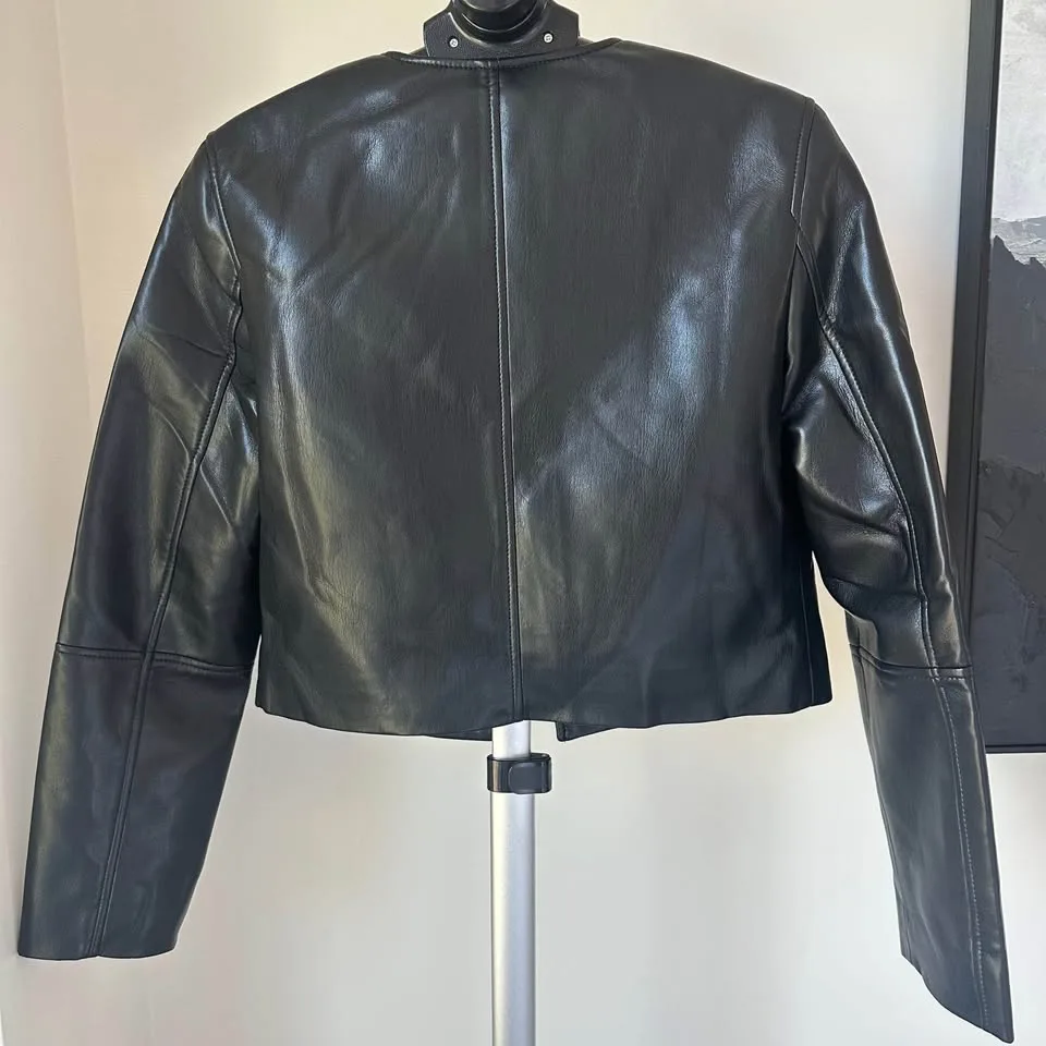 Aritzia Claudette Leather Jacket Size S NWT image indicator(3)