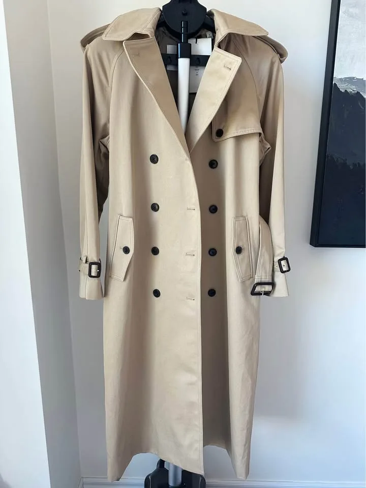 Aritzia Virtue Trench Coat - Rich Twill Size S NWT image indicator(4)