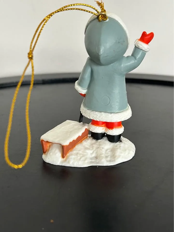 Vintage Christmas Decor Girl with Sled image indicator(4)