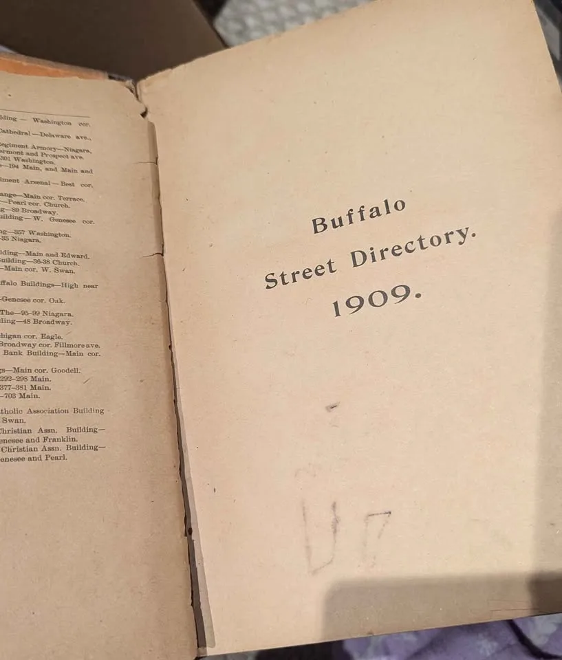 Antique 1909 Bank of Buffalo Street Directory image indicator(2)