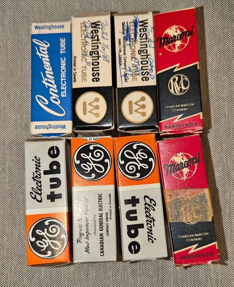Vintage Vacuum Tube Lot (8 pcs) – GE • Westinghouse... thumbnail