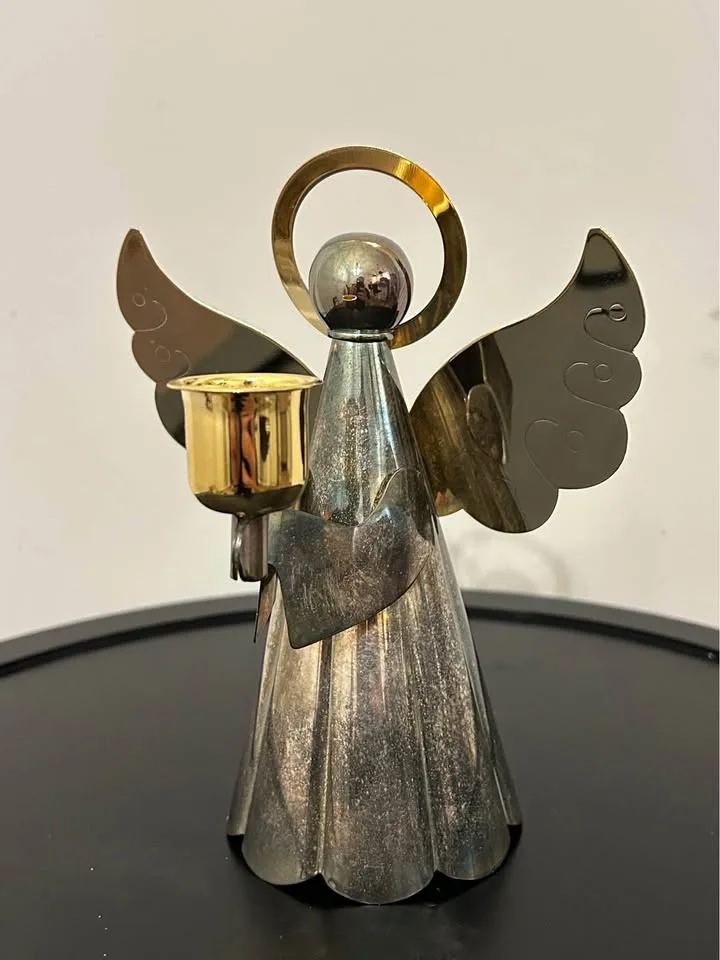 Vintage Angel Candle Holder & Snuffer Set image indicator(2)