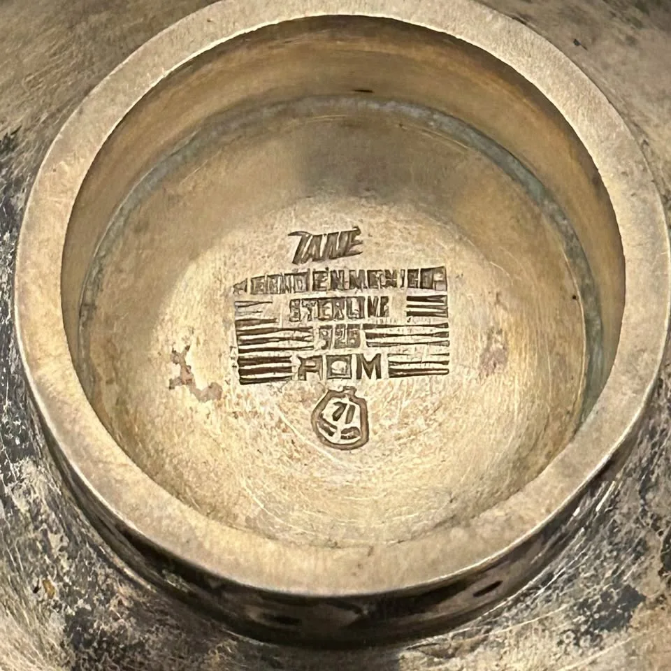 TANE Sterling Silver Mini Bowl – Mexico 925 Dish (73g) image indicator(2)