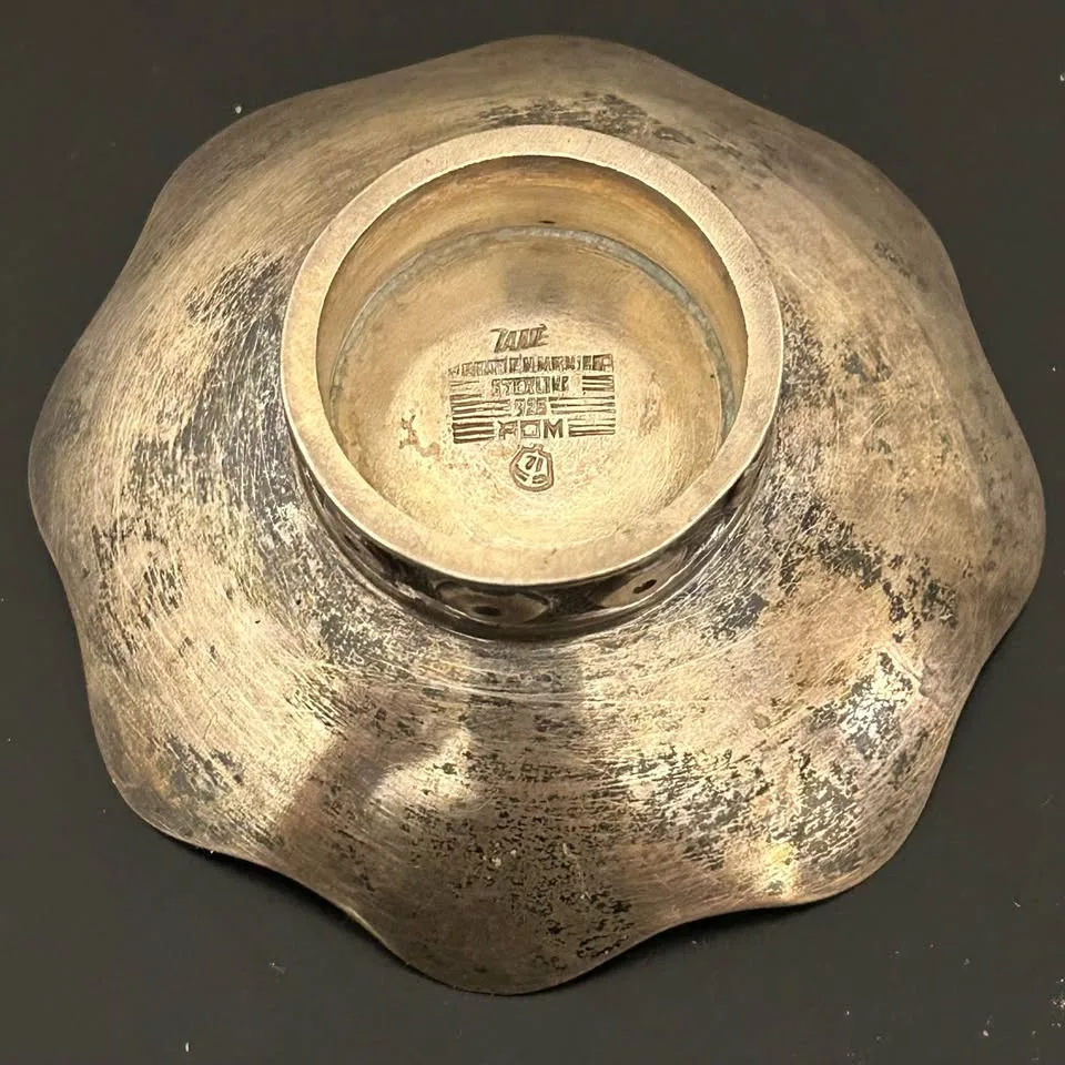 TANE Sterling Silver Mini Bowl – Mexico 925 Dish (73g) image indicator(3)