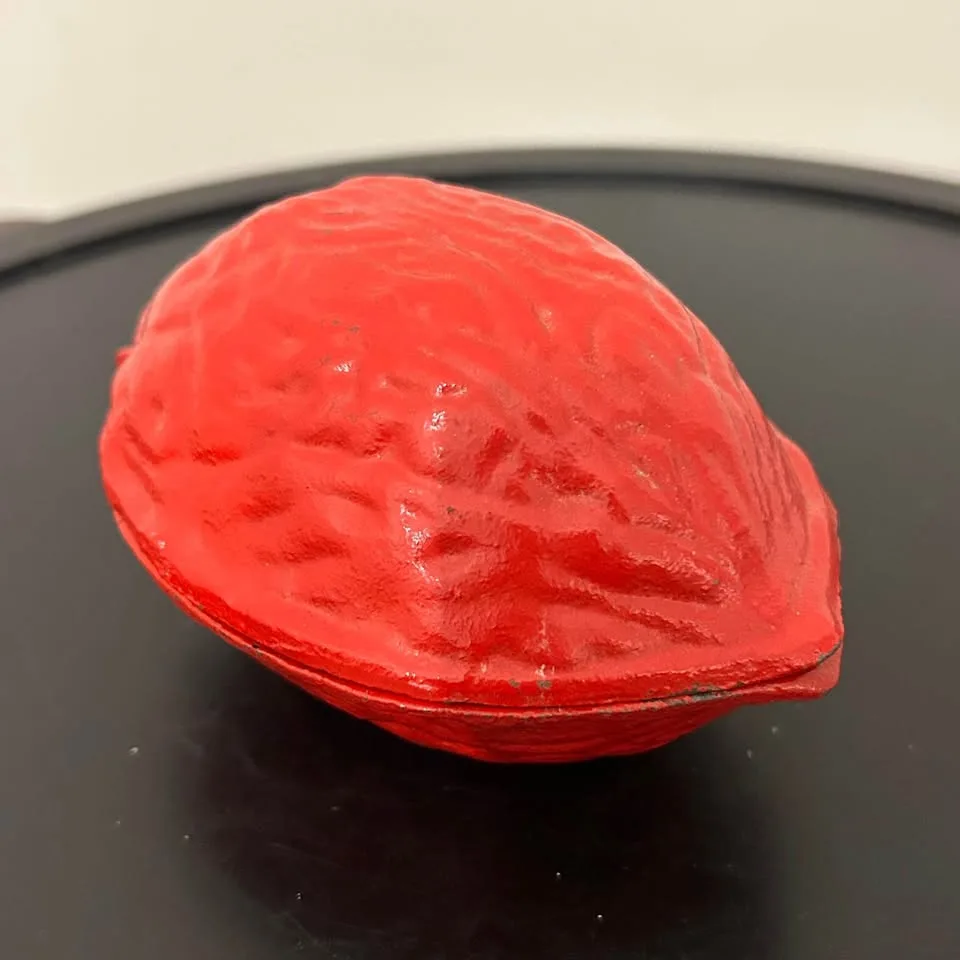 Vintage Cast Iron Nutcracker in Walnut Shape – Christmas Decor image indicator(2)