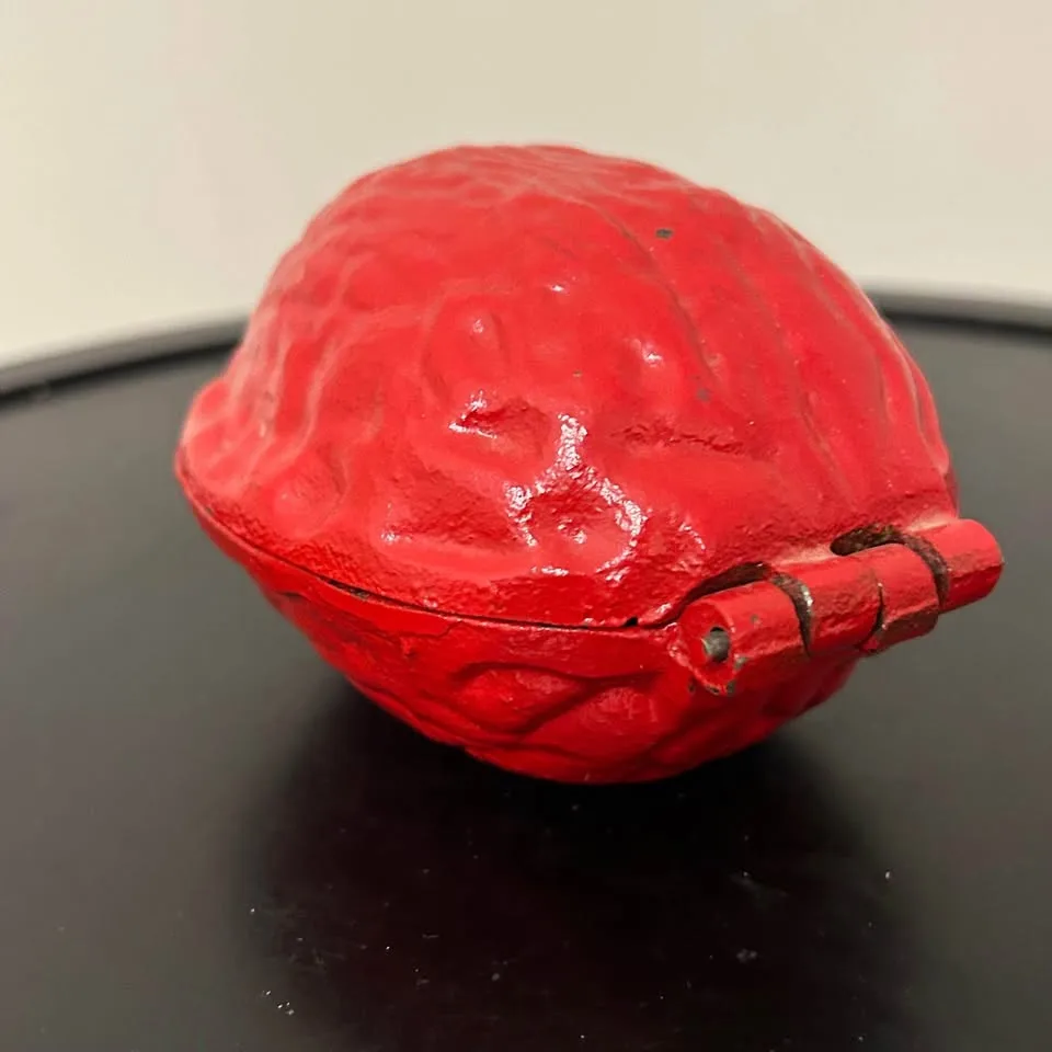 Vintage Cast Iron Nutcracker in Walnut Shape – Christmas Decor image indicator(5)