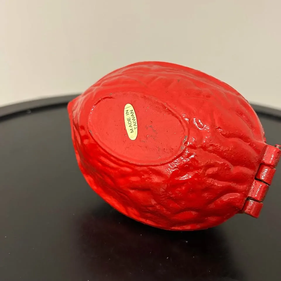 Vintage Cast Iron Nutcracker in Walnut Shape – Christmas Decor image indicator(6)