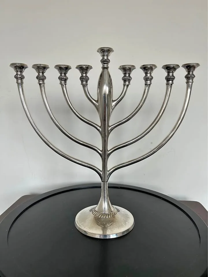 Pottery Barn Menorah – Elegant Hanukkah Celebration 12"