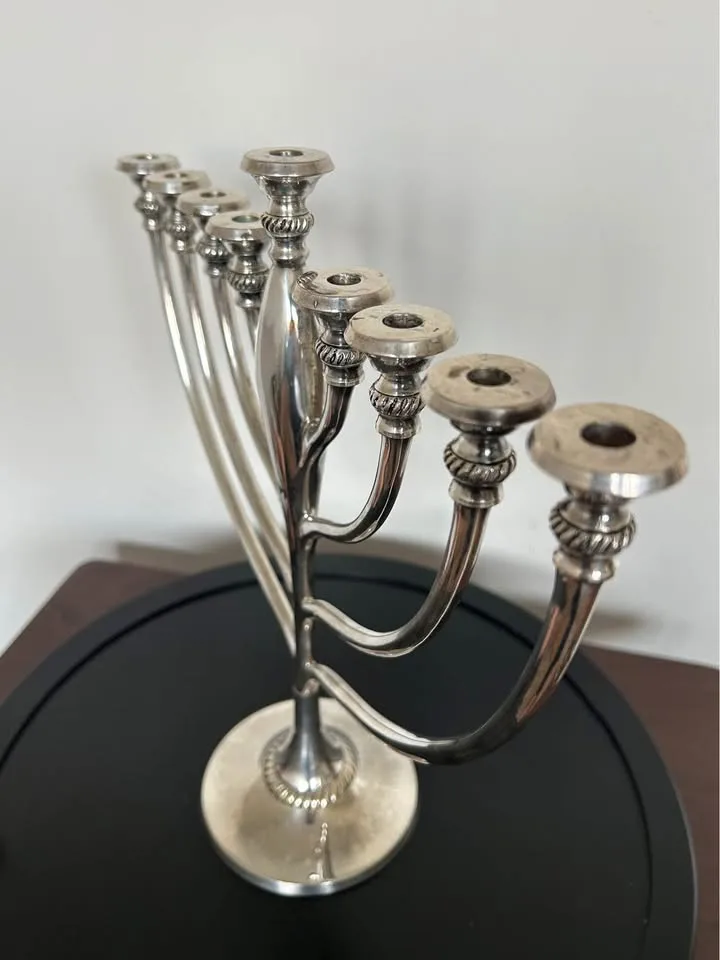 Pottery Barn Menorah – Elegant Hanukkah Celebration 12" image indicator(5)