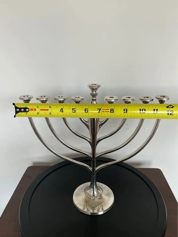 Pottery Barn Menorah – Elegant Hanukkah Celebration 12" image indicator(8)