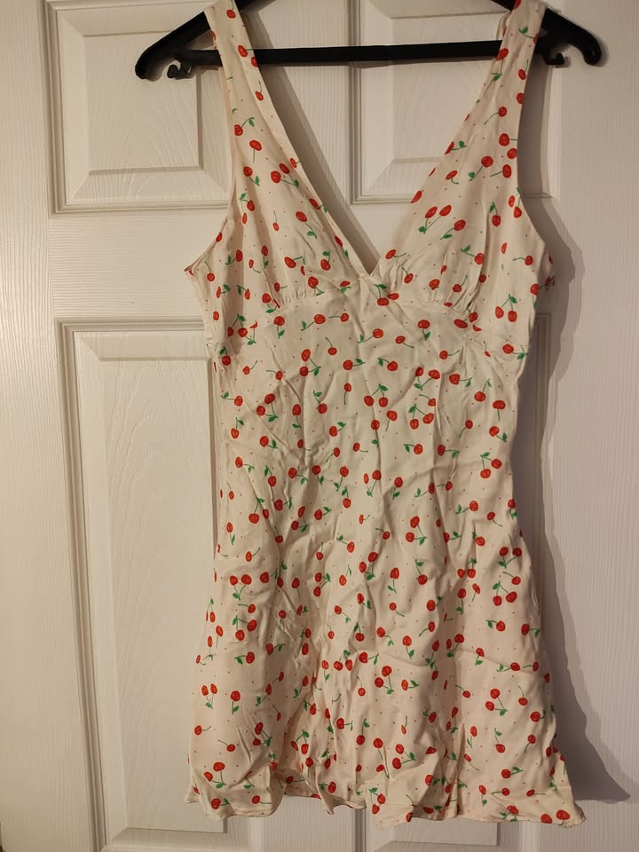 Satin Cherry Dress - Zara - photo 2
