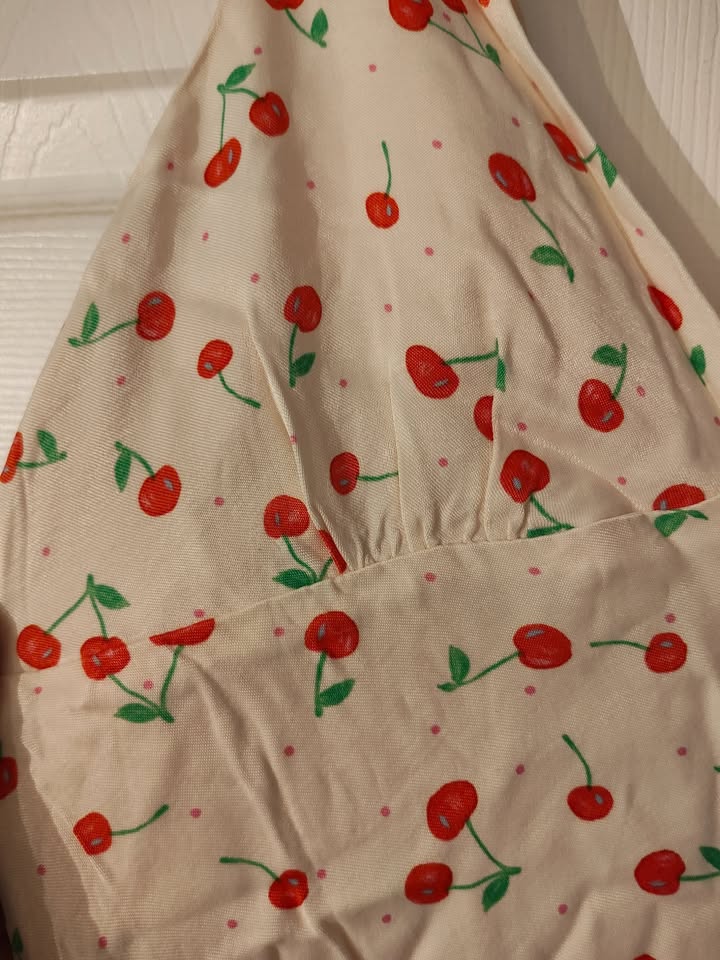 Satin Cherry Dress - Zara - photo 3