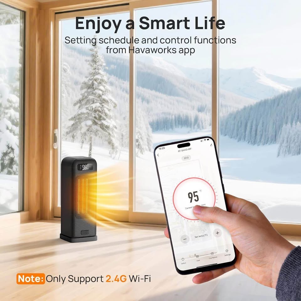 BNIB Wi-Fi Smart Indoor Space Heater with Remote - photo 4