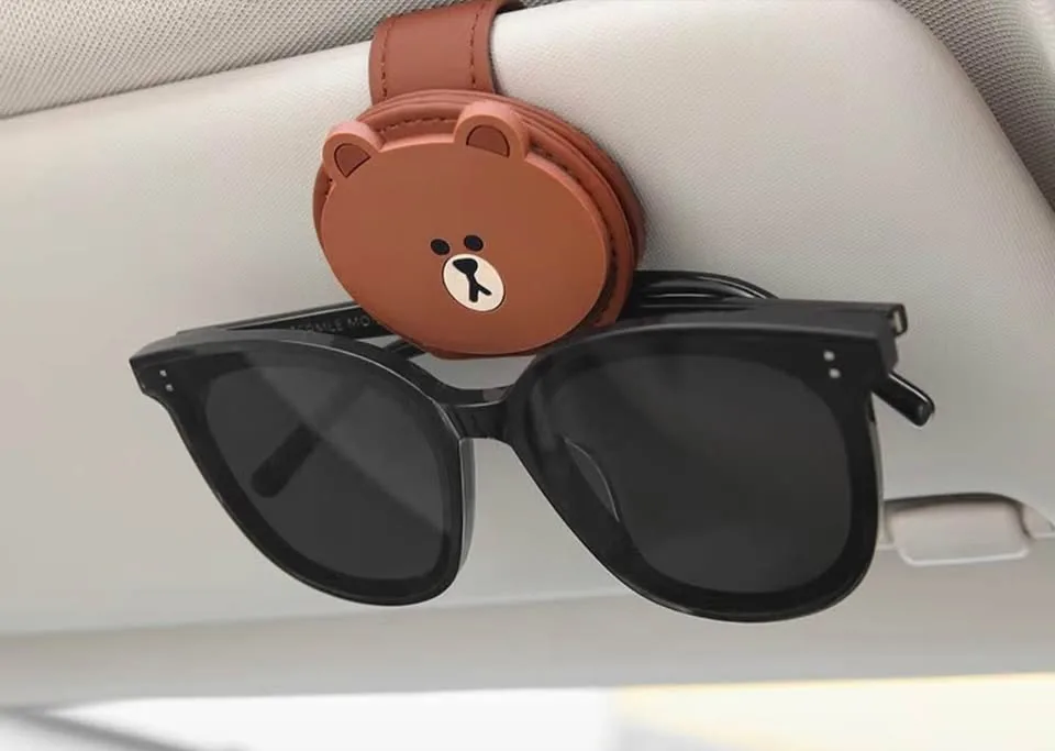 Car phone mount with charger, car seat hook and sunglasses holde image indicator(3)