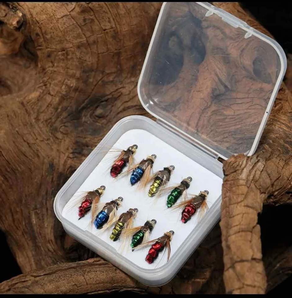 10 PCs fly box for salmon and steelhead fishing - photo 4