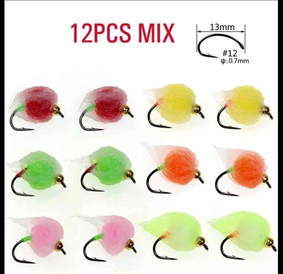 12 Egg fly for salmon and steelhead fishing