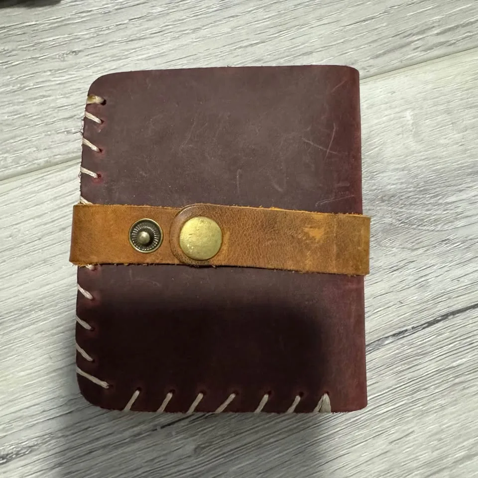 Handmade Leather Small Wallet image indicator(2)