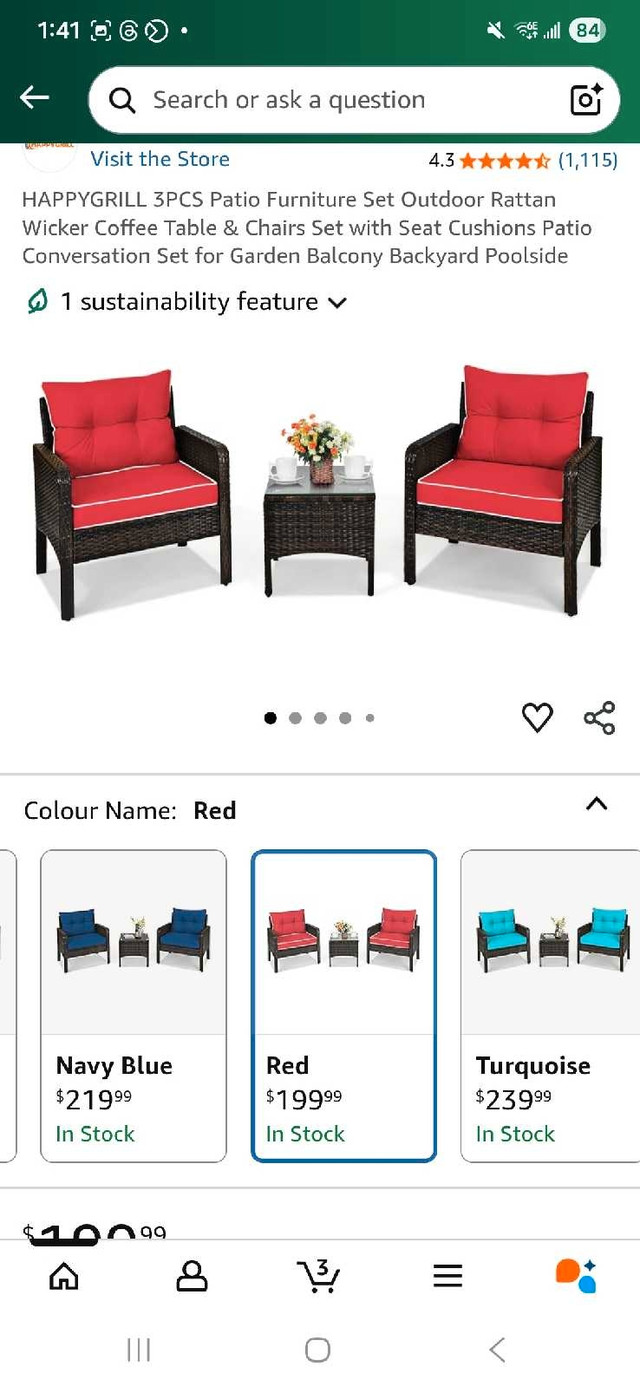 HAPPYGRILL Patio Set - photo 3