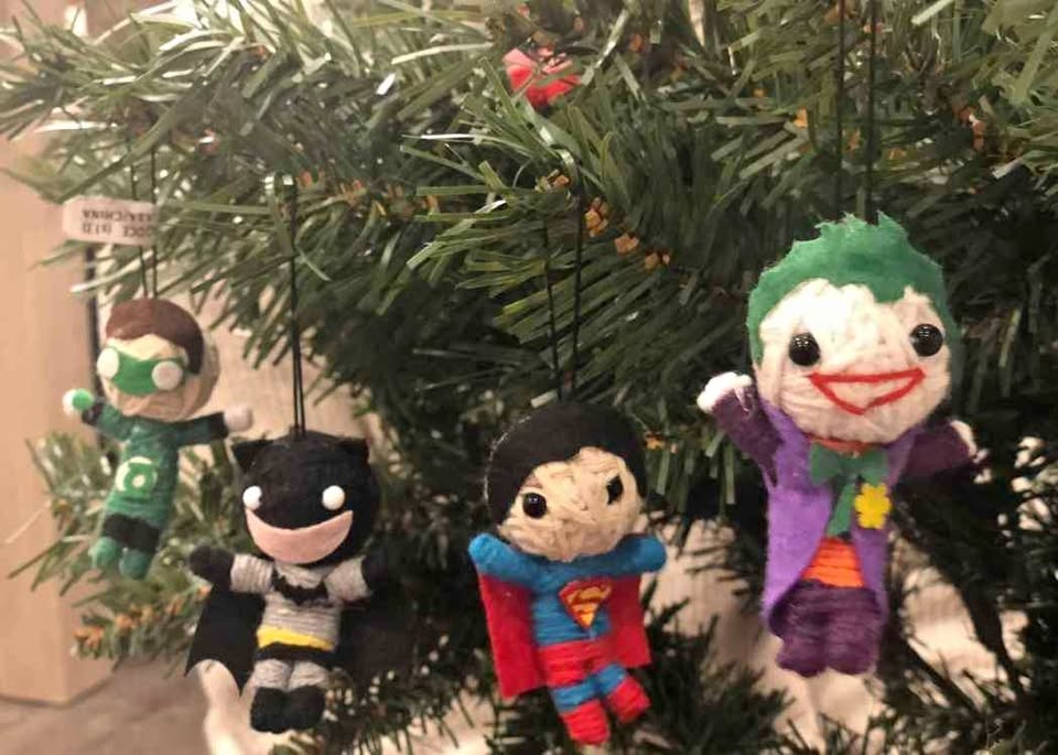 Superhero String Doll Christmas Ornaments, All 8 for $12