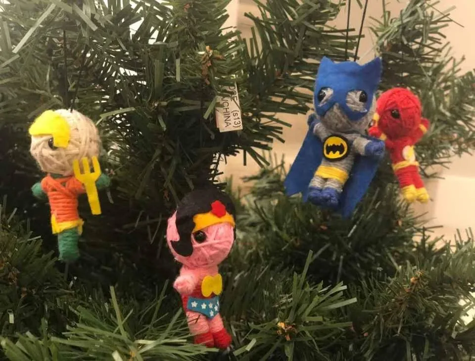 Superhero String Doll Christmas Ornaments, All 8 for $12 image indicator(5)