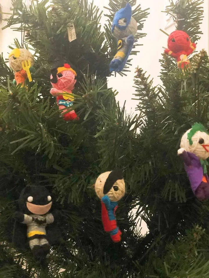 Superhero String Doll Christmas Ornaments, All 8 for $12 image indicator(7)