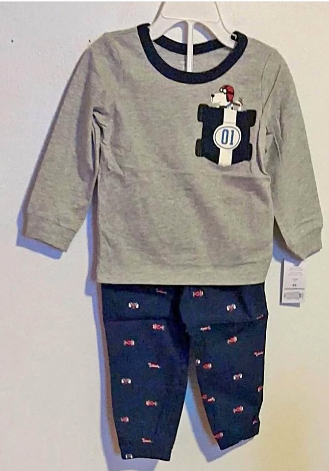 BOYS 2PC PANTS SUITE ($40) SIZES: 12 , 18, 24 (MONTHS)