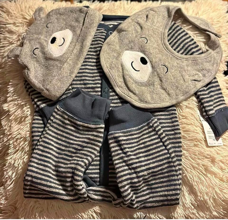 BABY 3PC SUITE ($30) SIZE:9 MONTHS