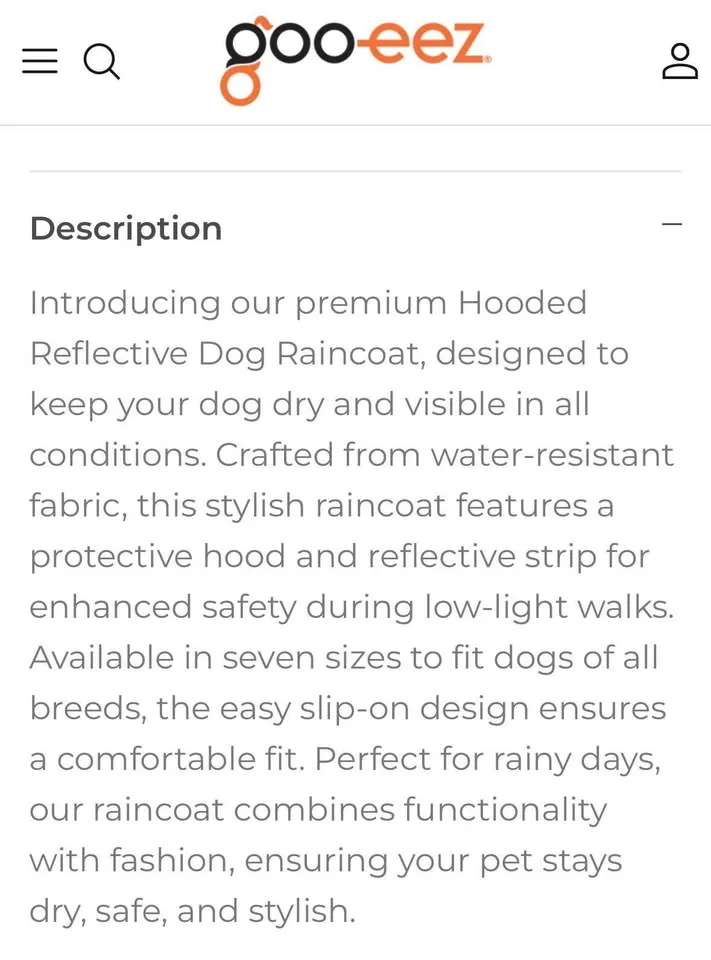 dog rain jacket image indicator(3)
