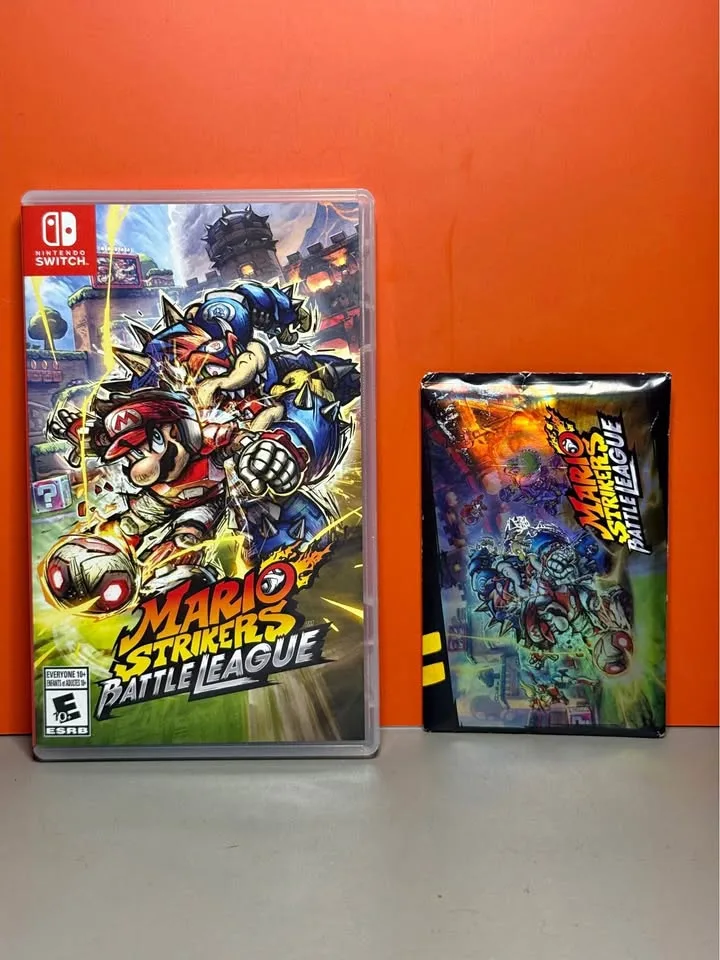 Mario Strikers Battle League w/SEALED RARE Strikers