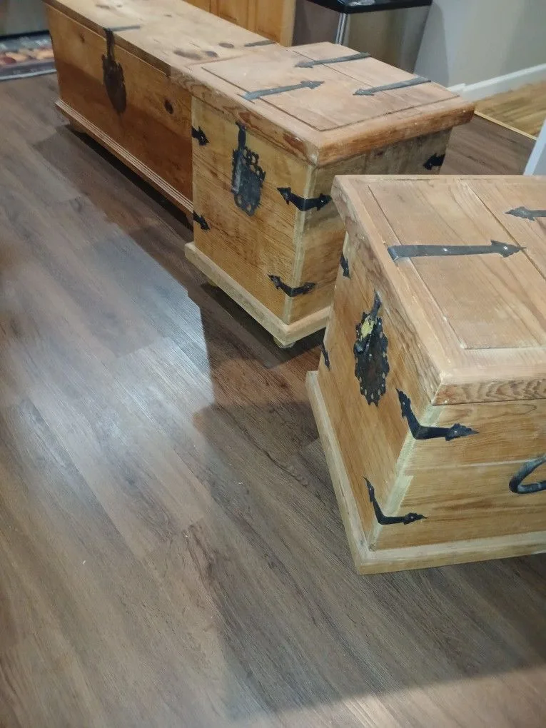 End Of Bed Storage Bench/box Set Of 3(Ottoman image indicator(8)