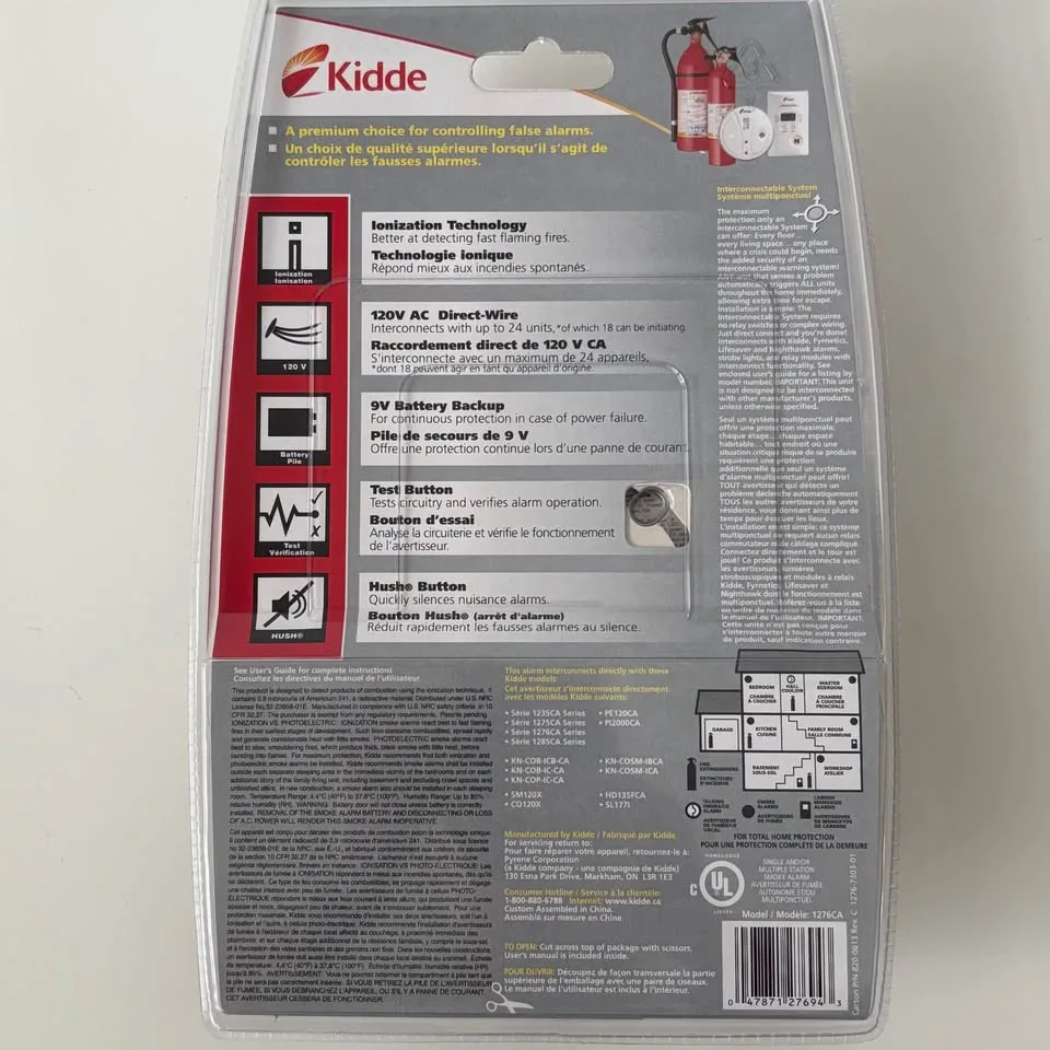 Kidde Hardwired Smoke Alarm with Battery Backup image indicator(2)