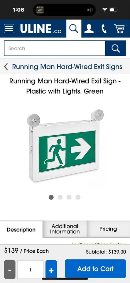 🏃‍♂️ EZEE WALK Running Man Exit Sign image indicator(3)