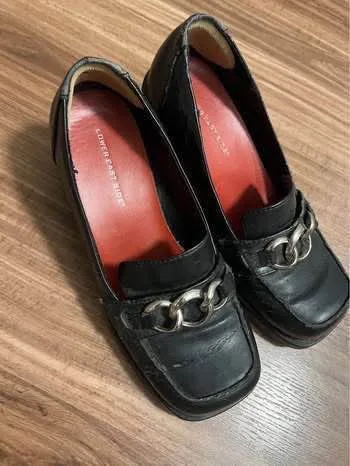 Vintage 90s loafers platform Mary Jane shoes size 8-8.5 image indicator(4)