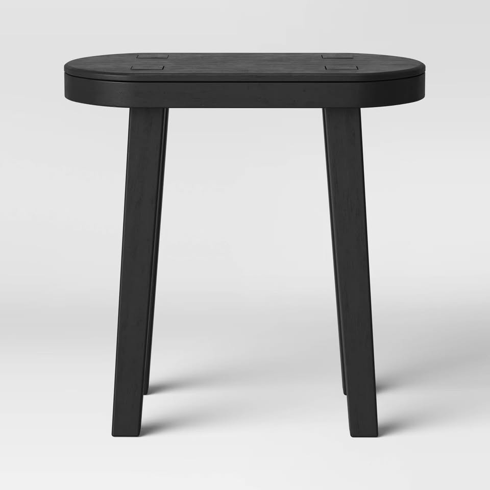 Orig $75 NEW DISCONTINUED Threshold Carved Wood Accent Table - photo 4